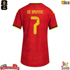 Belgium Kevin De Bruyne #7 Replica Home Stadium Shirt for Women World Cup 2026 Short Sleeve